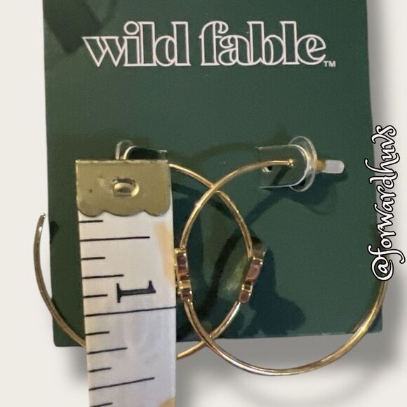 Bundle Sale 3 for $15 | Wild Fable Nickel-Free Butterfly Hoop Earrings - Picture 5 of 6